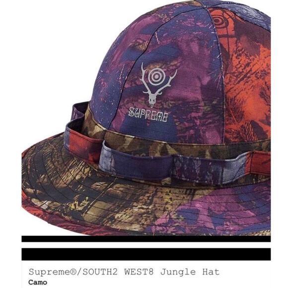 SUPREME x SOUTH2 WEST8 Jungle Hat Camo Bucket Multicolor Small Medium NEW S/S 21 main image 7